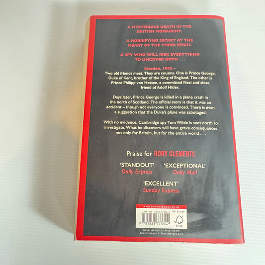 A Prince and A Spy - Rory Clements