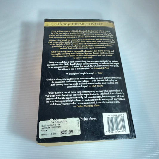 I Know This Much Is True - Wally Lamb