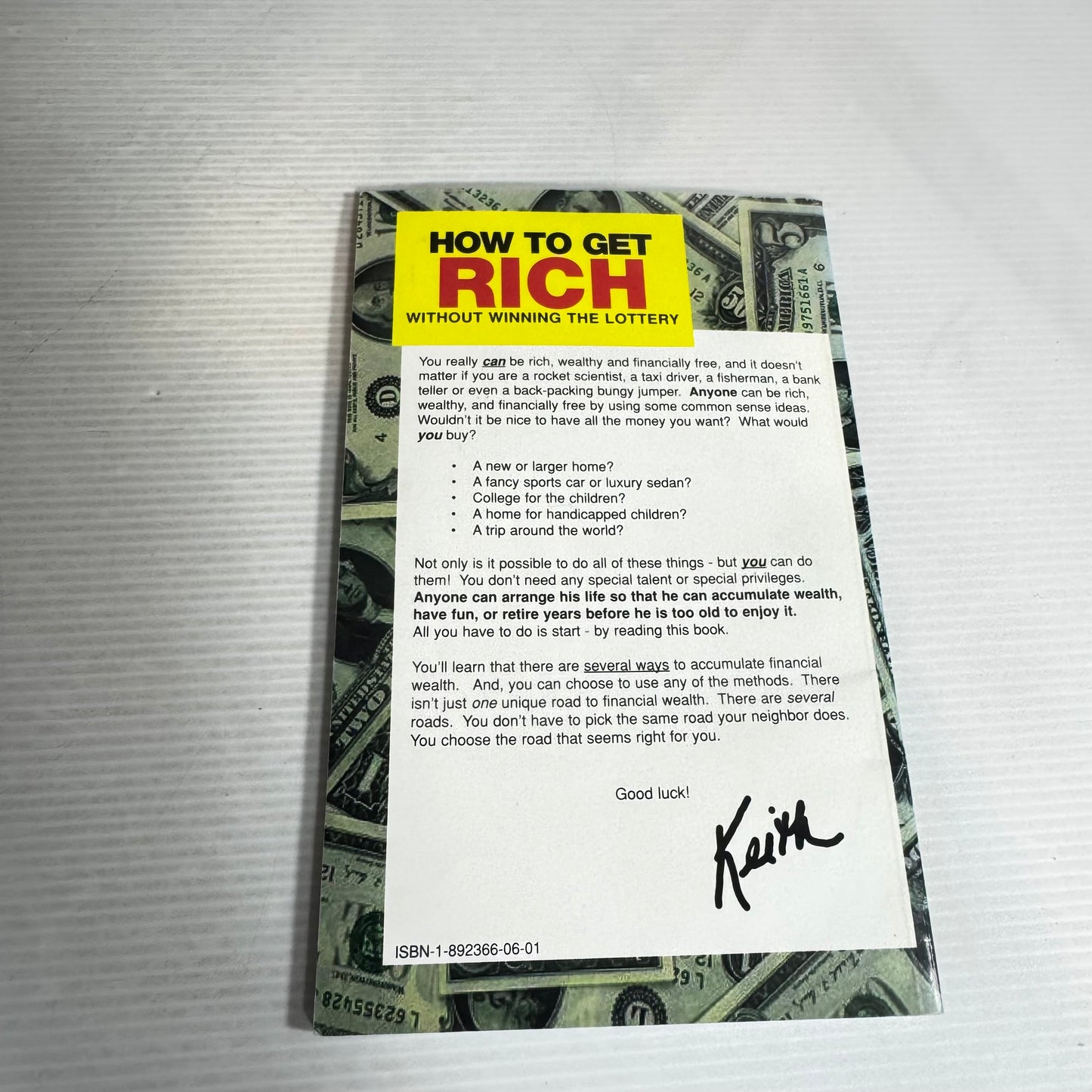 How To Get Rich Without Winning The Lottery - Keith Schreiter