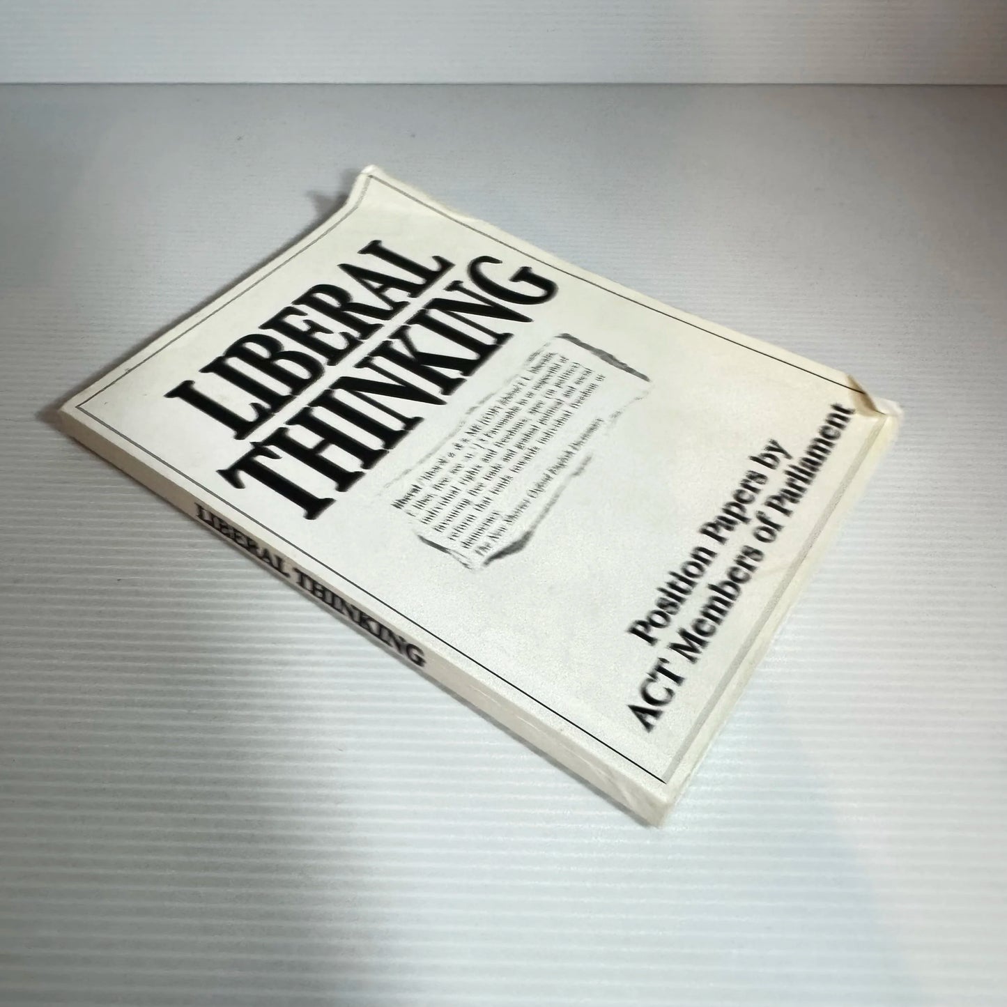 Liberal Thinking - Act Members of Public