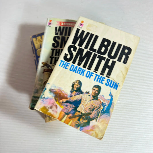 Wilbur Smith Book Bundle x 3 Books : The Dark of the Sun, The Eye of the Tiger, Elephant Song (636)