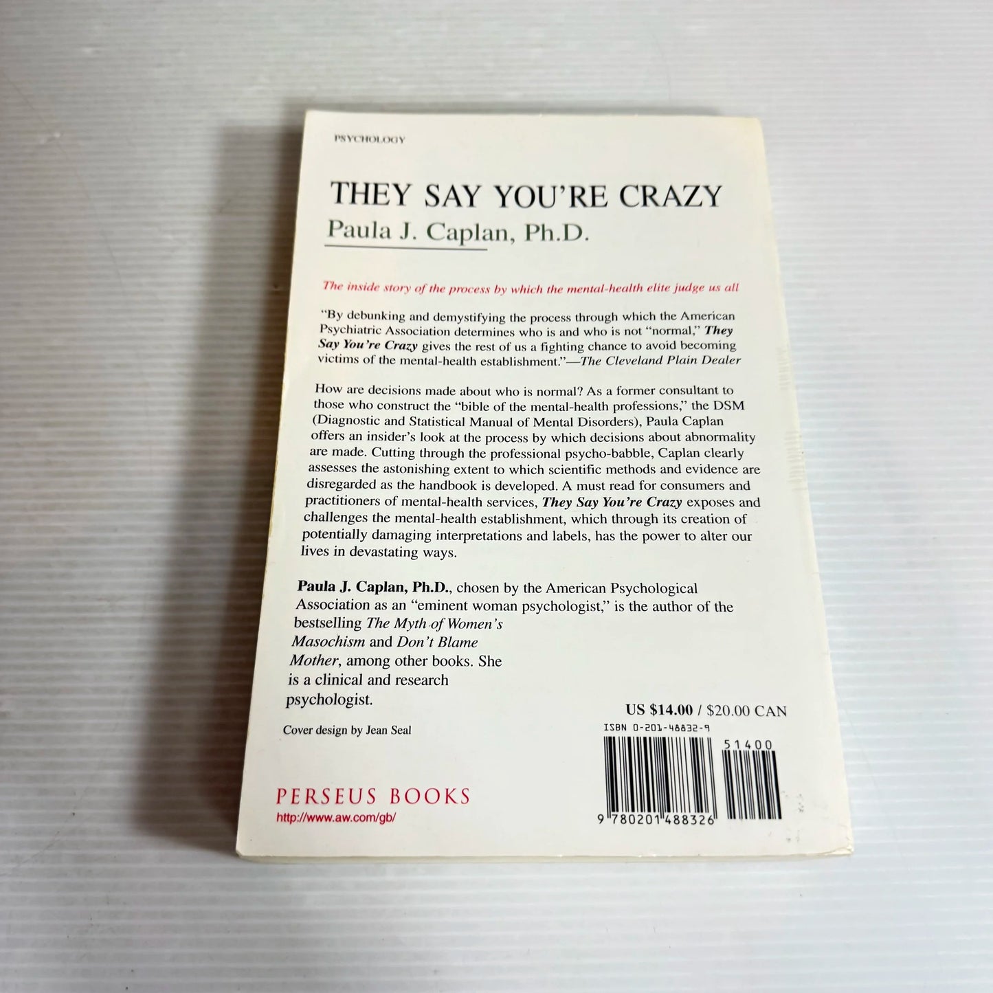 They Say You're Crazy - Paula J. Caplan