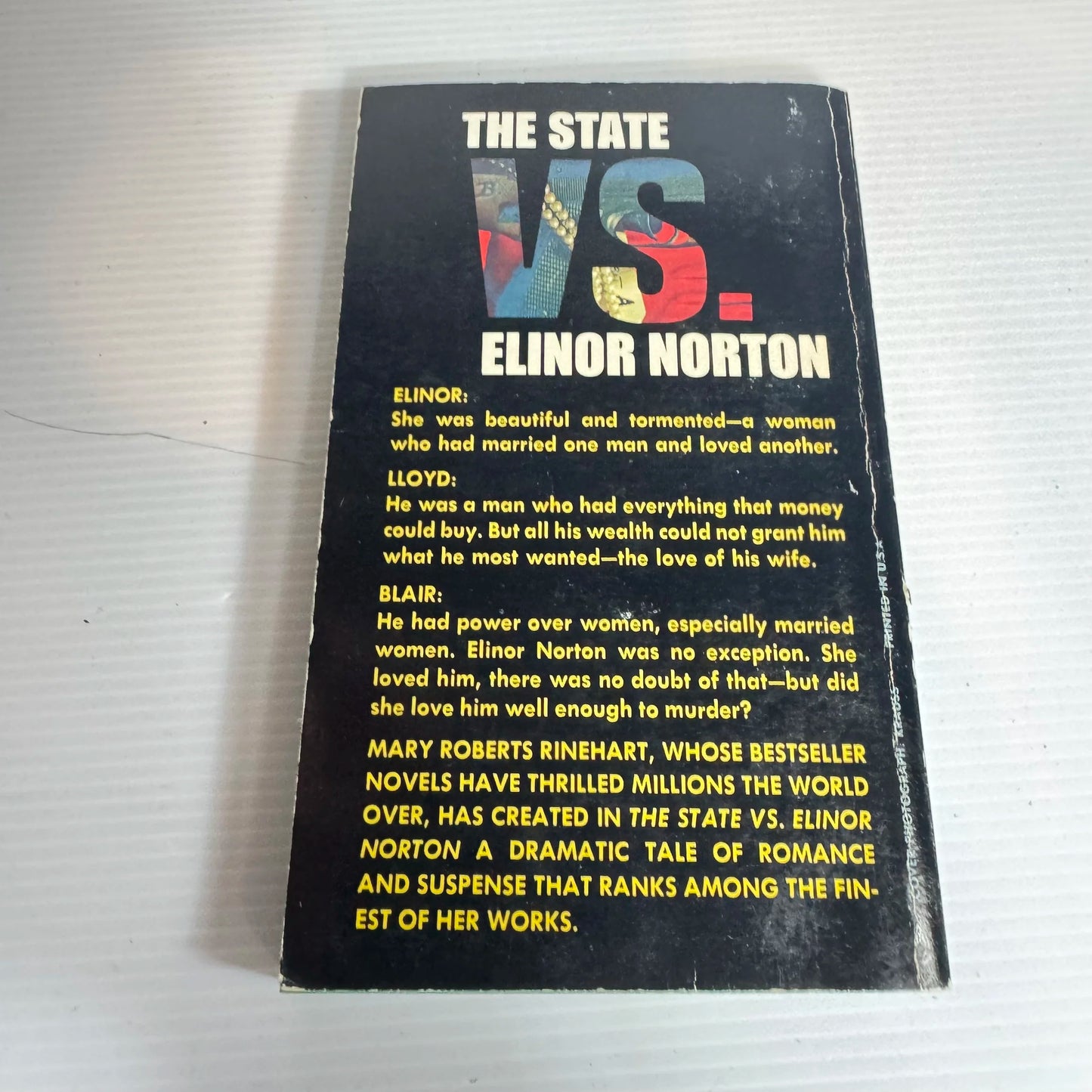 The State vs Elinor Norton - Mary Roberts Rinehart (Vintage 1968)