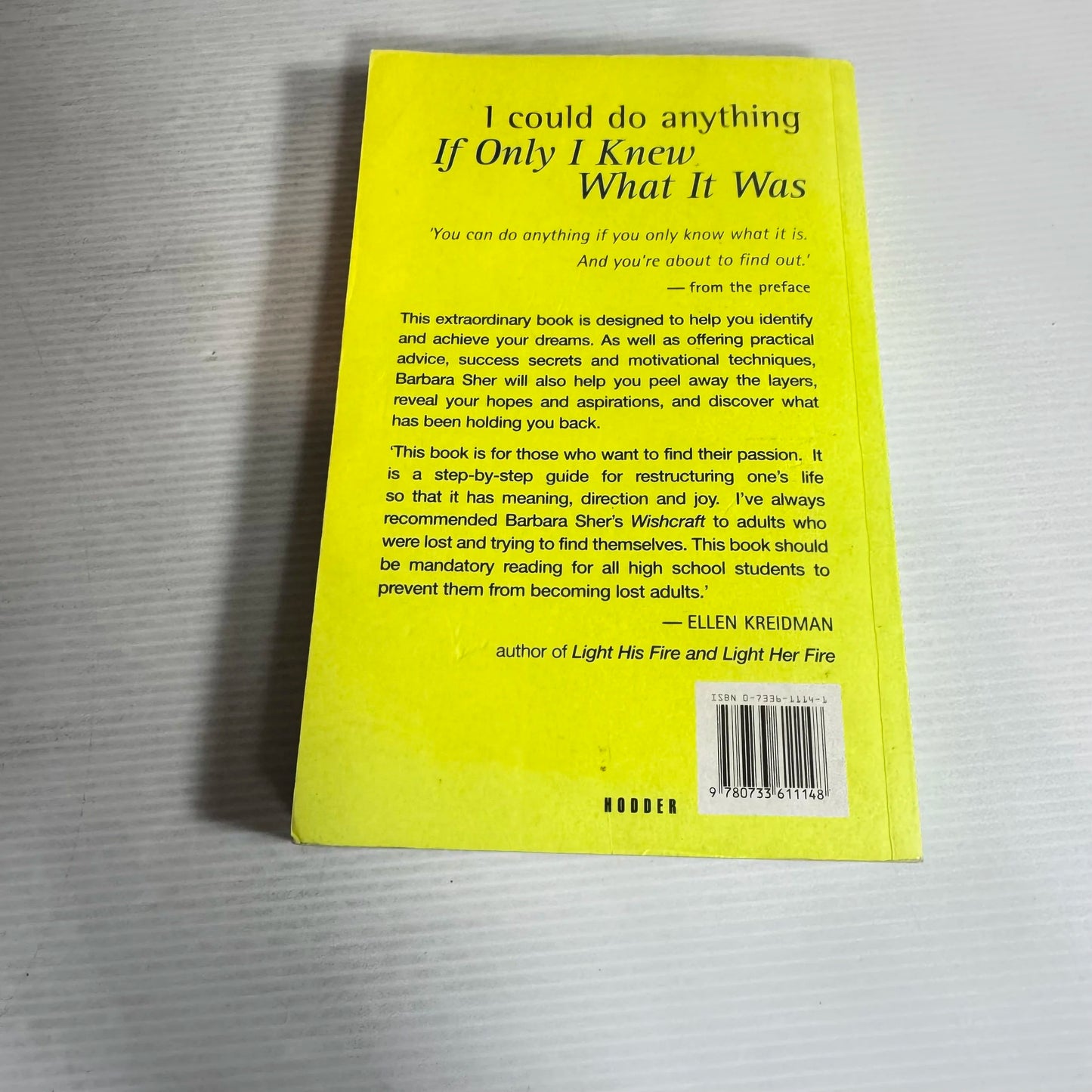 I Could Do Anything : If Only I Knew What It Was - Barbara Sher