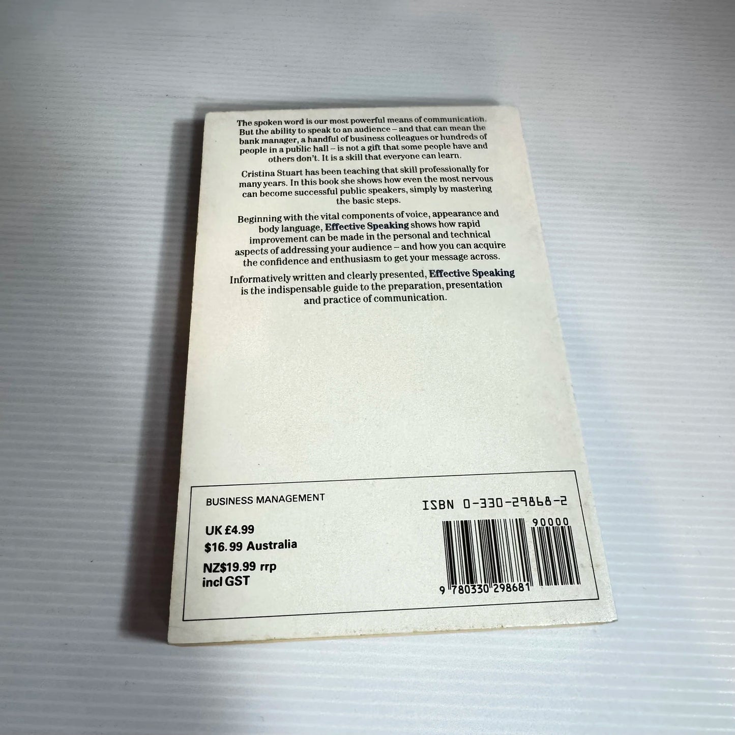 Effective Speaking - Cristina Stuart