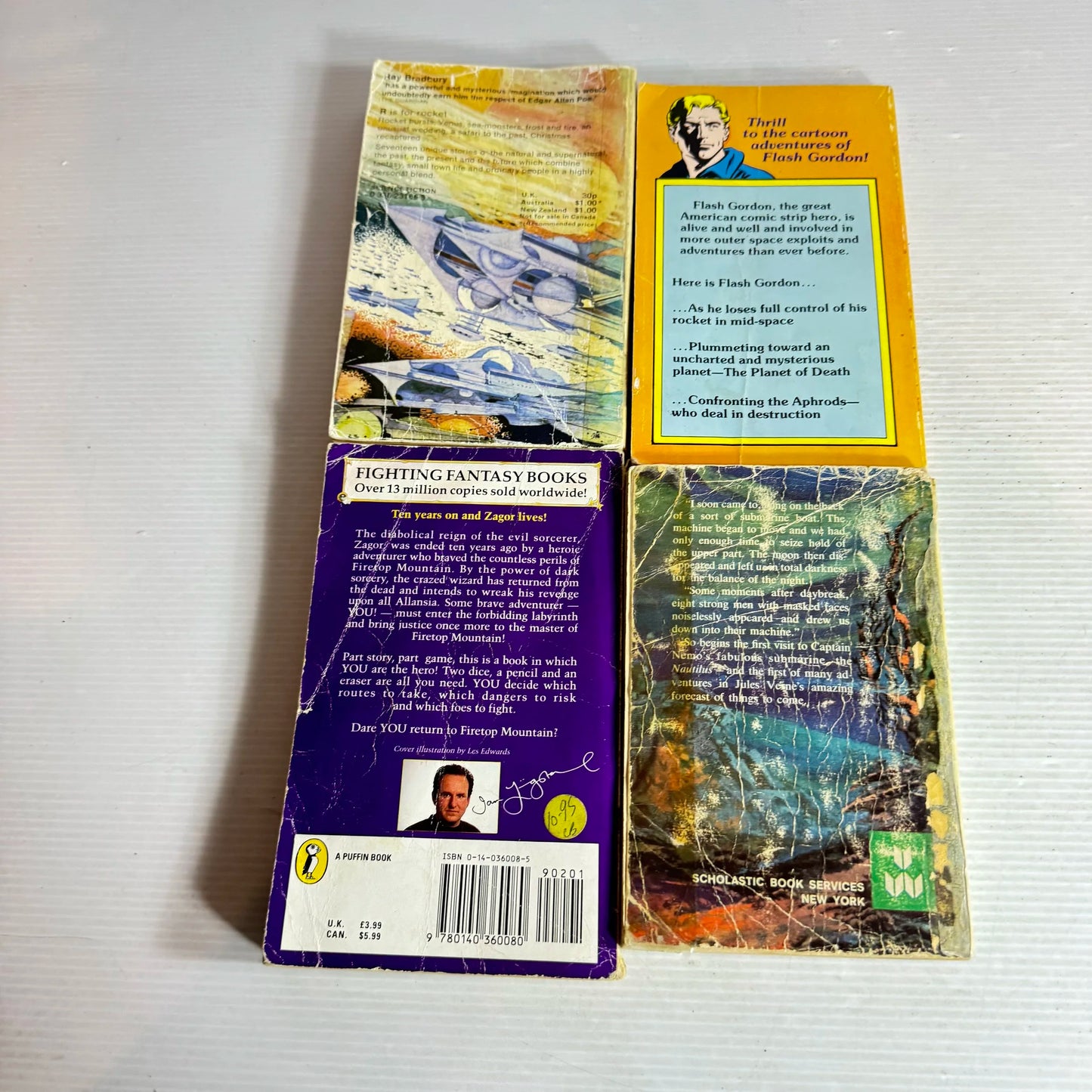 Science Fiction Book Bundle x 4 Books : Various Authors (Vintage 1962-1992) (830)