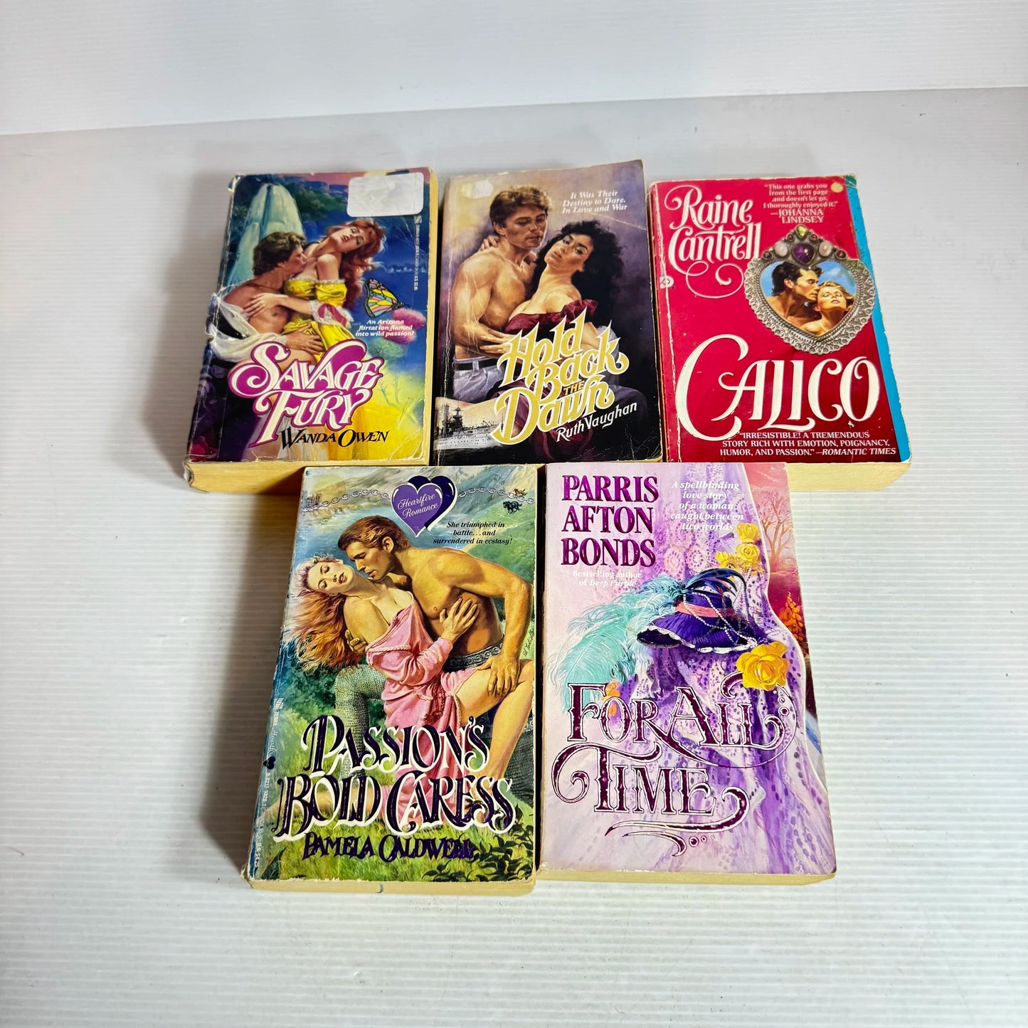 Historical Romance Book Bundle x 5 Books : Various Authors (Vintage 1986-1993) (826)