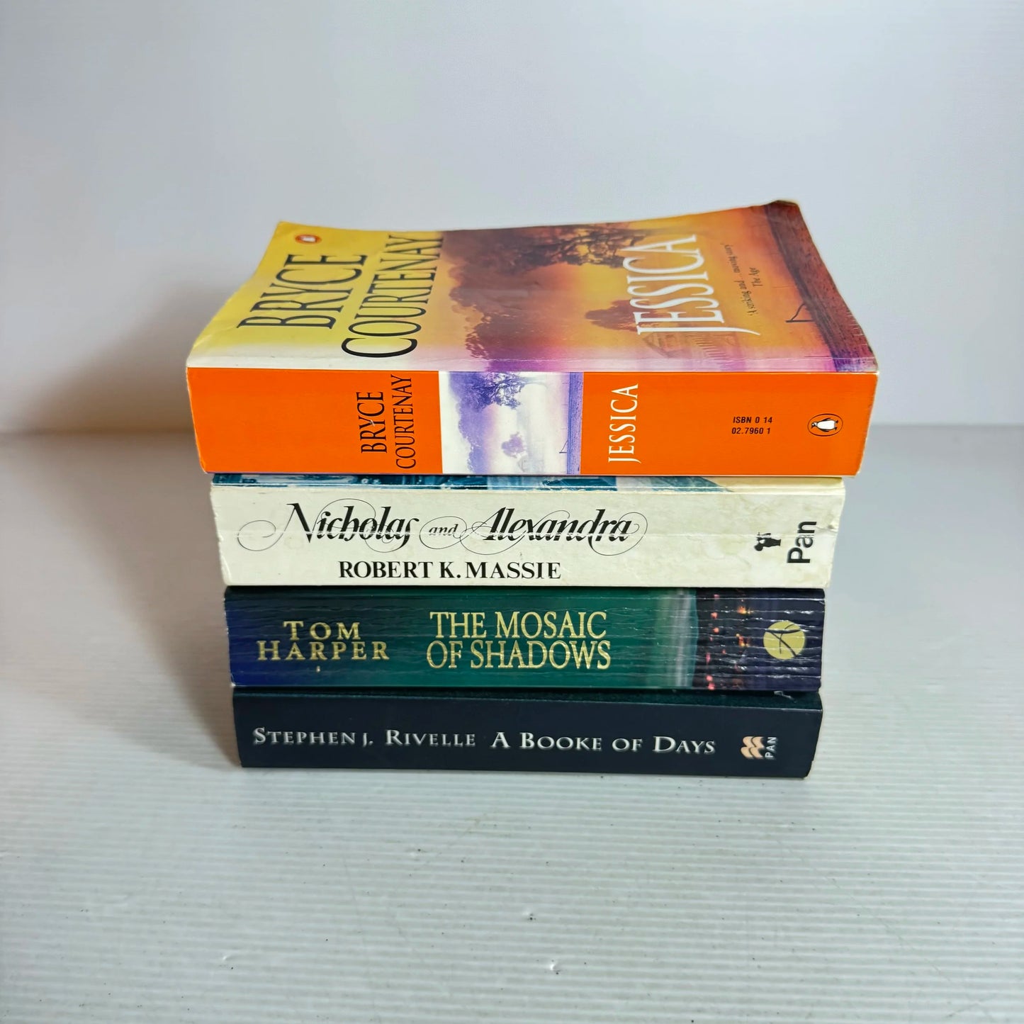 Historical Book Bundle x 4 Books : Jessica, The Mosaic of Shadows, Nicholas and Alexandra, A Booke of Days (823)