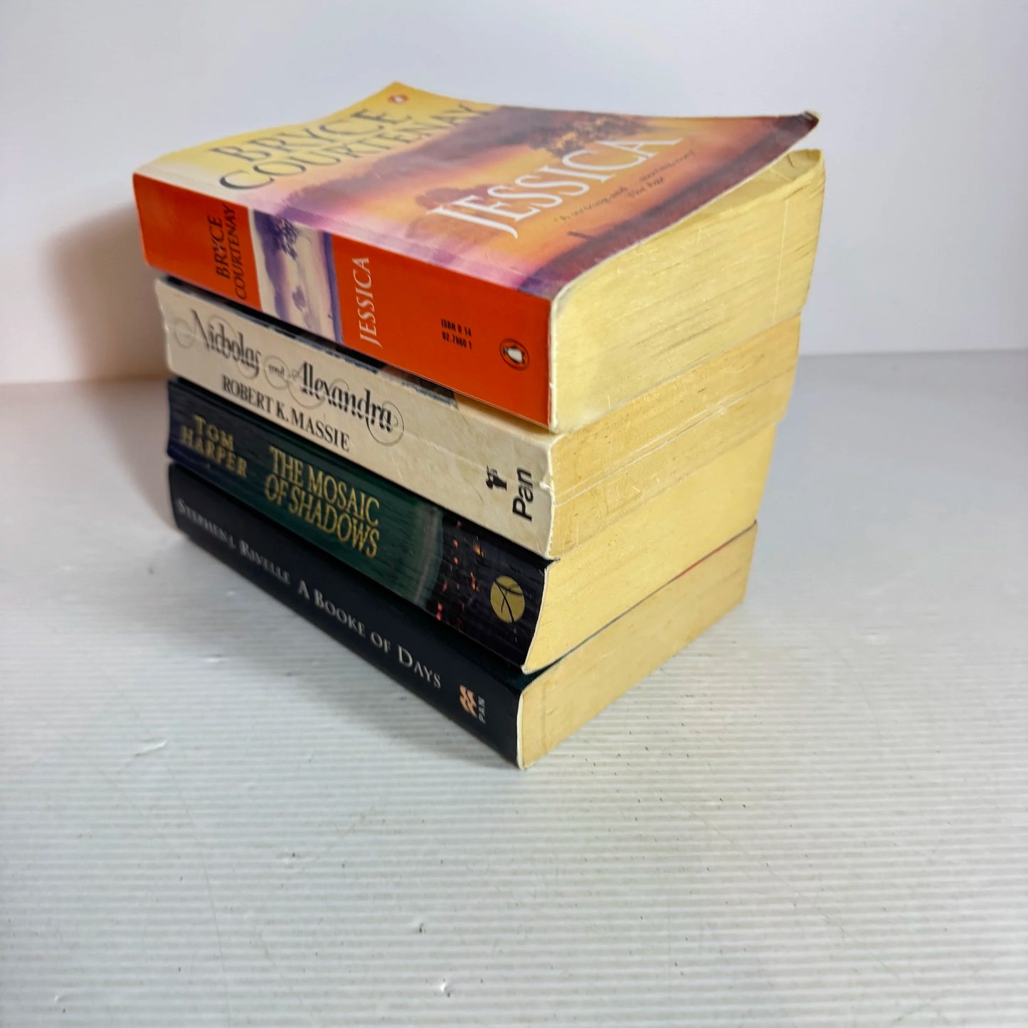Historical Book Bundle x 4 Books : Jessica, The Mosaic of Shadows, Nicholas and Alexandra, A Booke of Days (823)