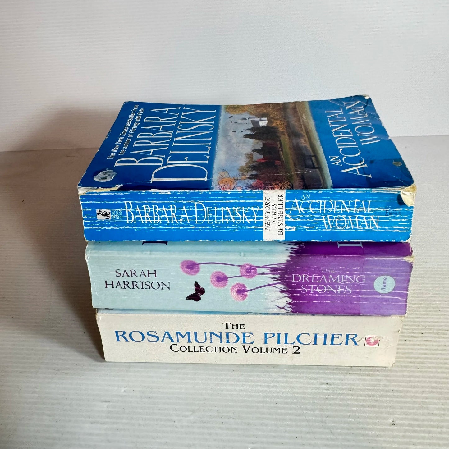Romance Book Bundle x 3 Books : The Rosamunde Pilcher Collection Vol. 2, An Accidental Women, The Dreaming Stones (828)
