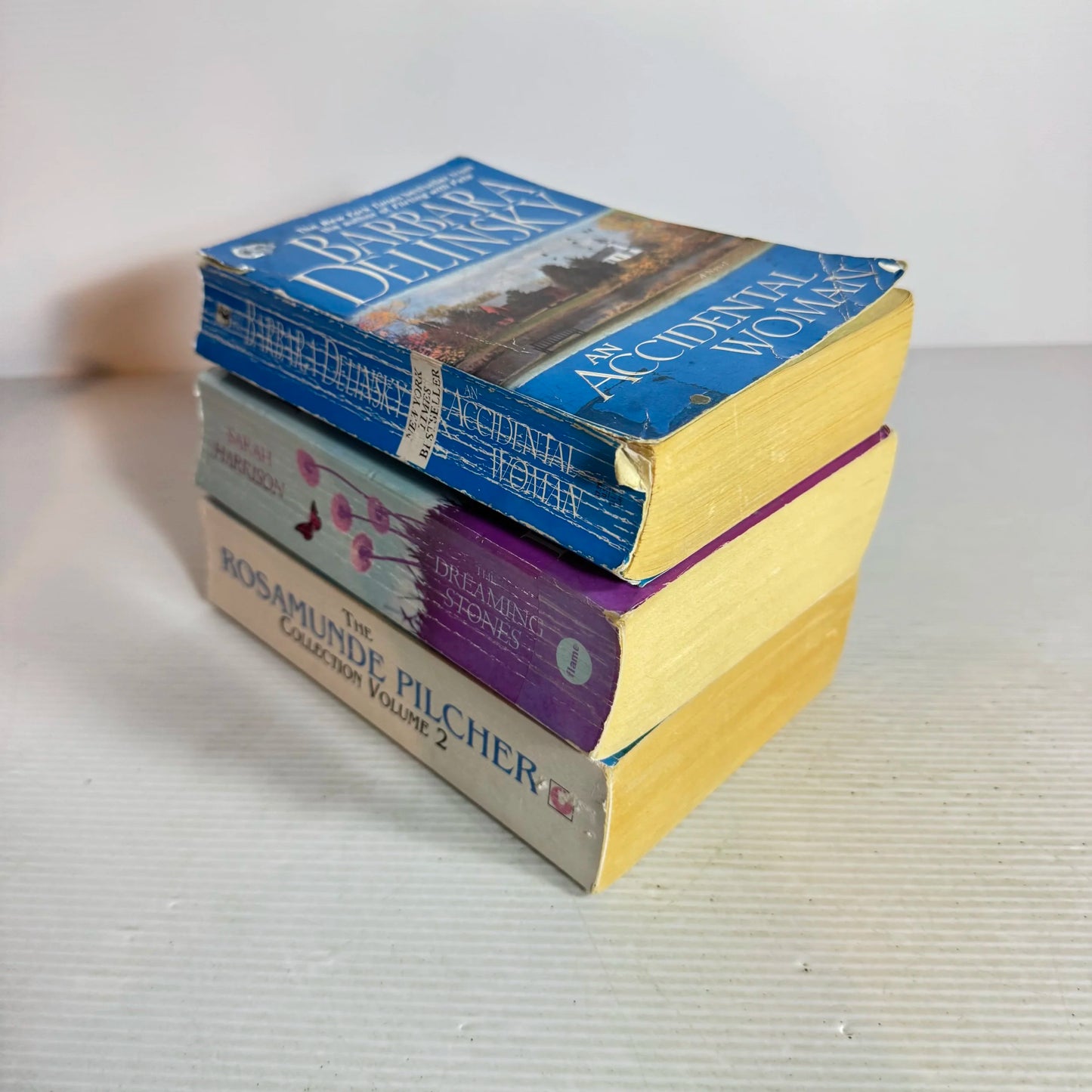 Romance Book Bundle x 3 Books : The Rosamunde Pilcher Collection Vol. 2, An Accidental Women, The Dreaming Stones (828)