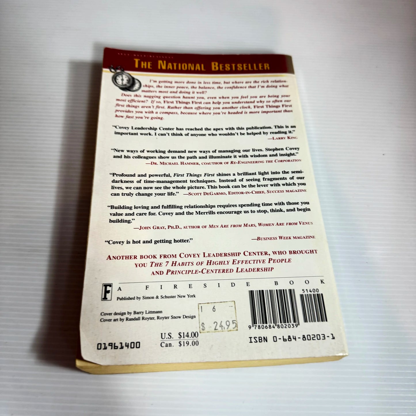 First Things First - Stephen R. Covey, A. Roger Merrill and Rebecca R. Merrill