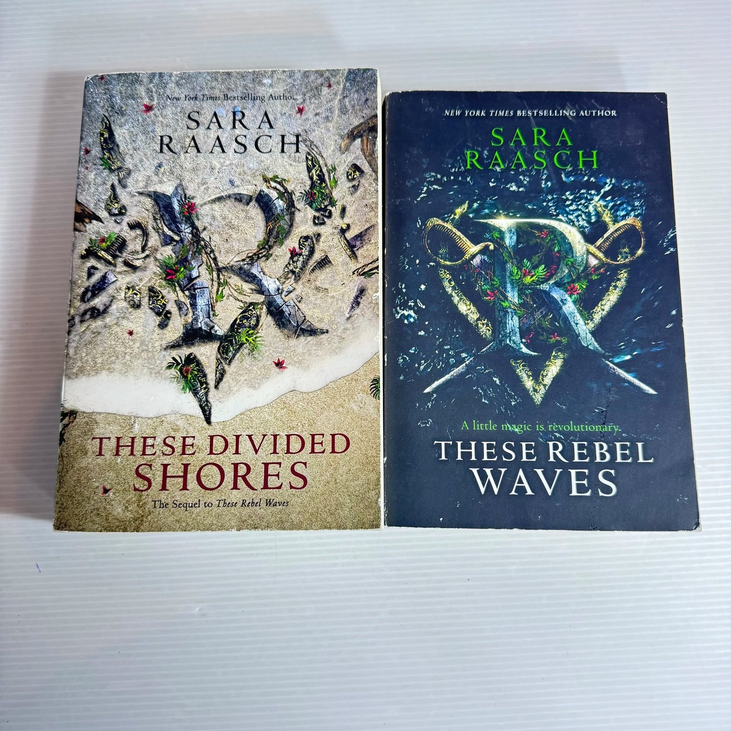 Sara Raasch Book Bundle x 2 These Rebel Waves & These Divided Shores