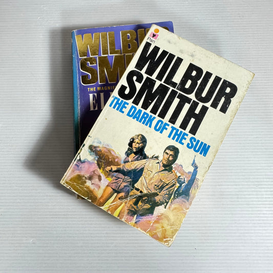 Wilbur Smith Book Bundle x 2 Elephant Song & The Dark of The Sun
