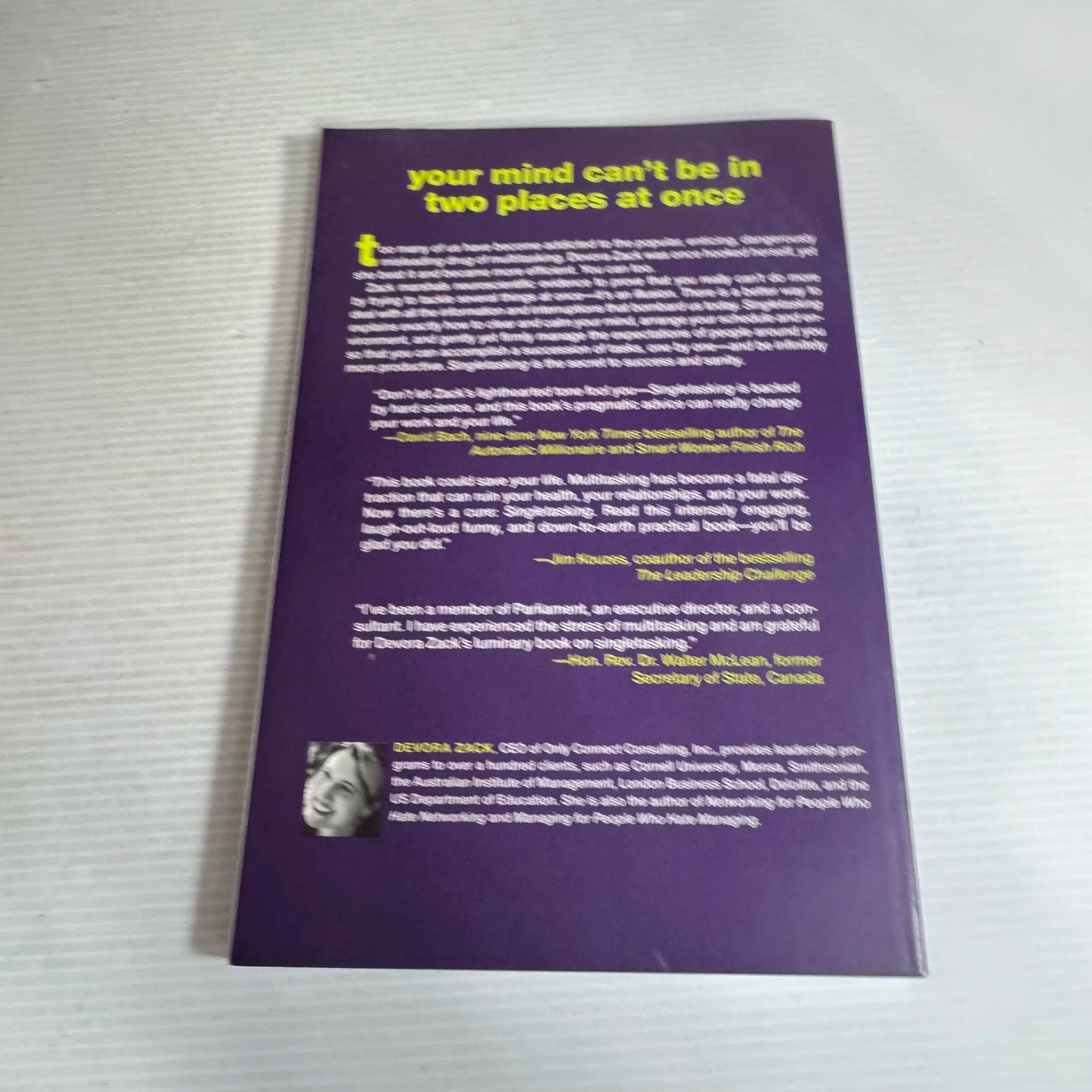 Single Tasking - Devora Zack