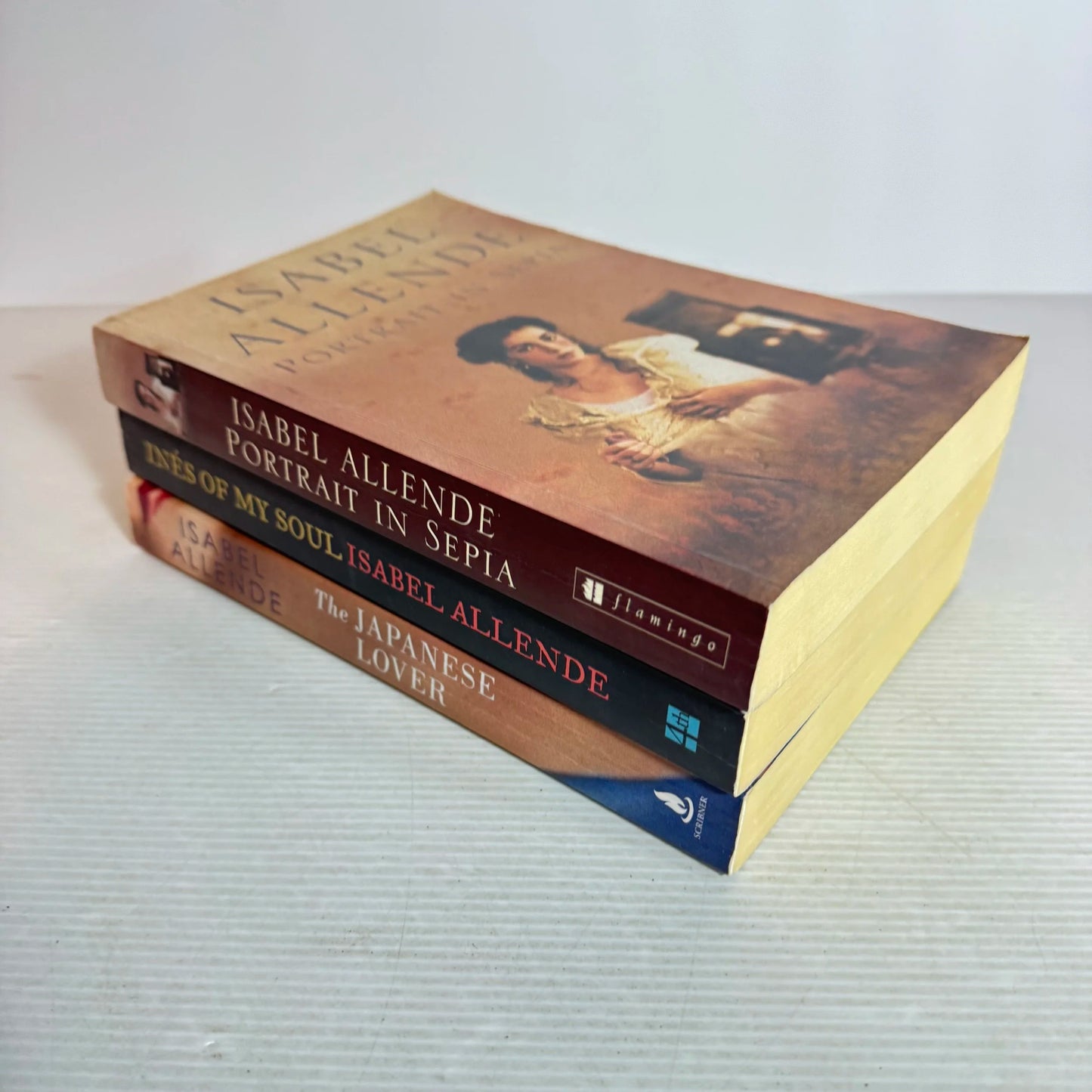 Isabel Allende Book Bundle x 3 Books : Portrait In Sepia, Ines of My Soul, & The Japanese Lover (2051)