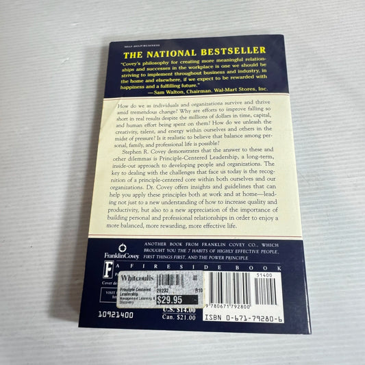 Principle-Centered Leadership - Stephen R. Covey