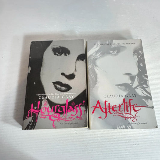 Claudia Gray Evernight Book Bundle x 2 Books : Afterlife & Hourglass (2043)