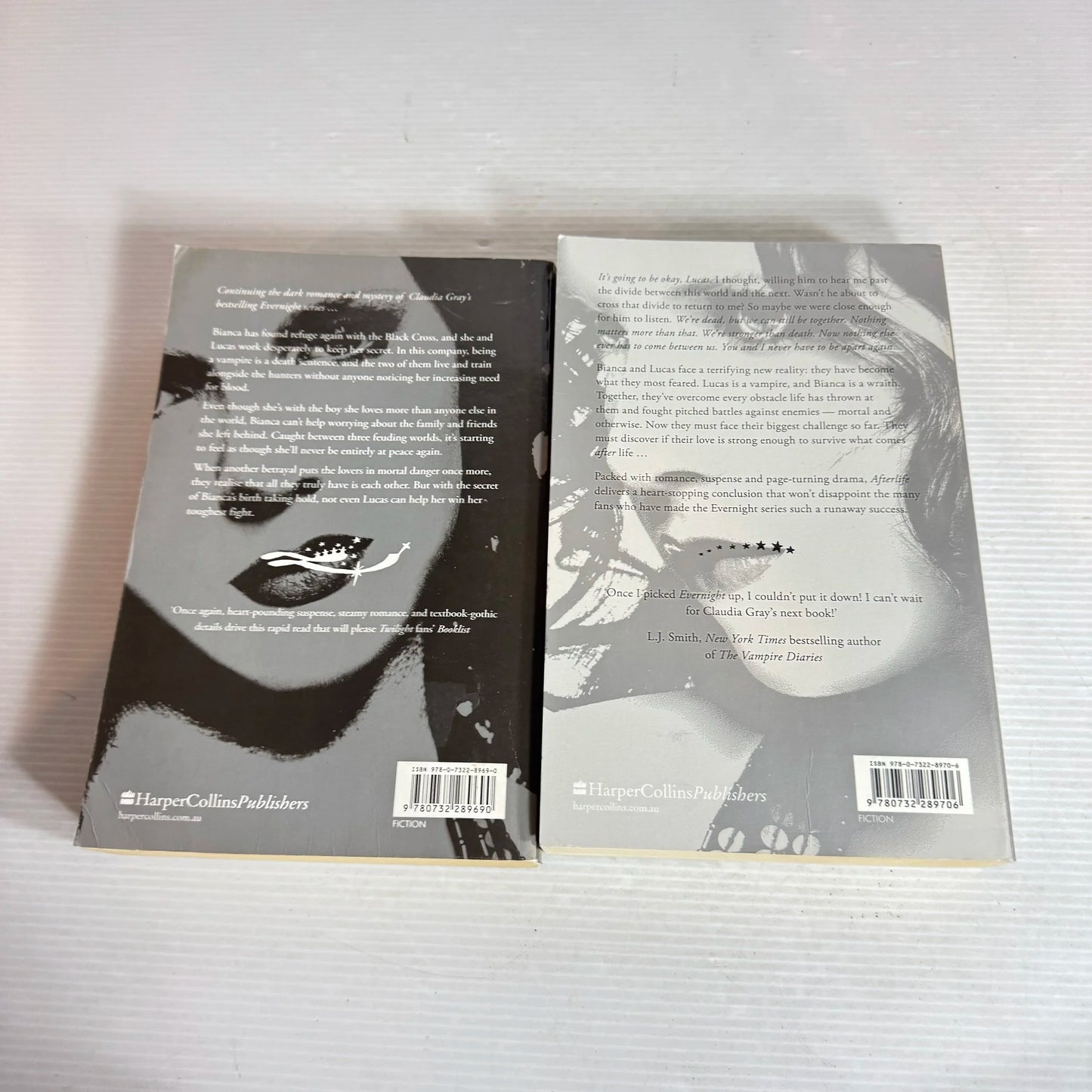Claudia Gray Evernight Book Bundle x 2 Books : Afterlife & Hourglass (2043)
