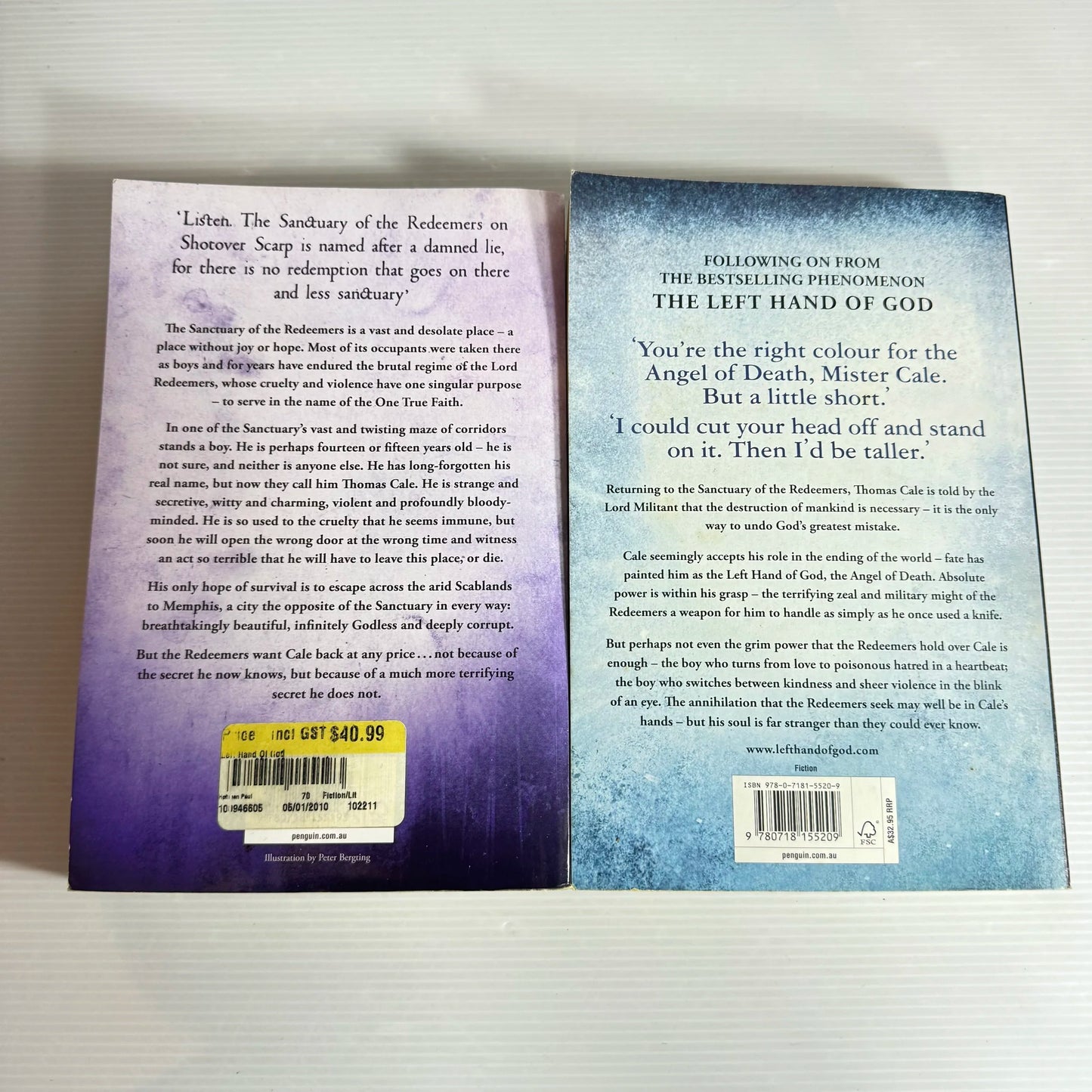 Paul Hoffman Book Bundle x 2 The Left Hand of God & The Last Four Things