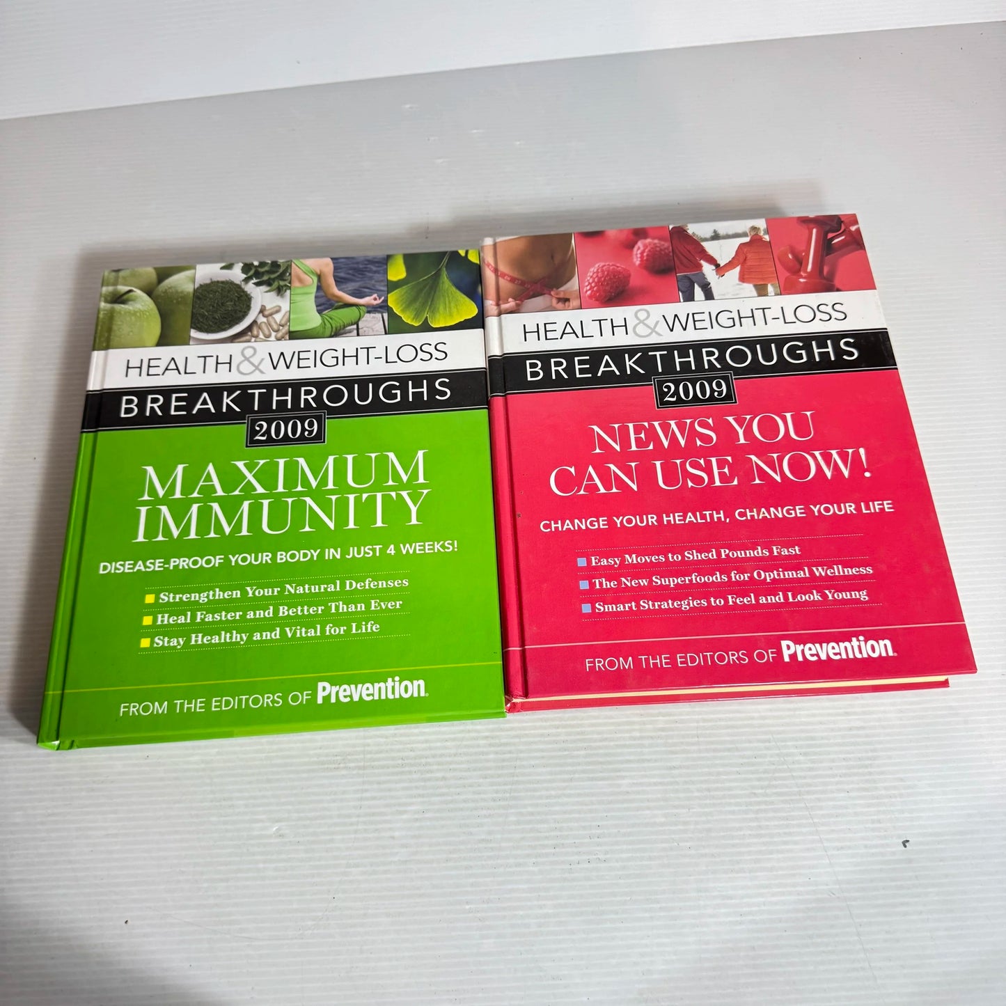 Health Book Bundle x 2 : Health And Weight-loss Breakthroughs 2009 - Maximum Immunity and News You Can Use Now! (824)