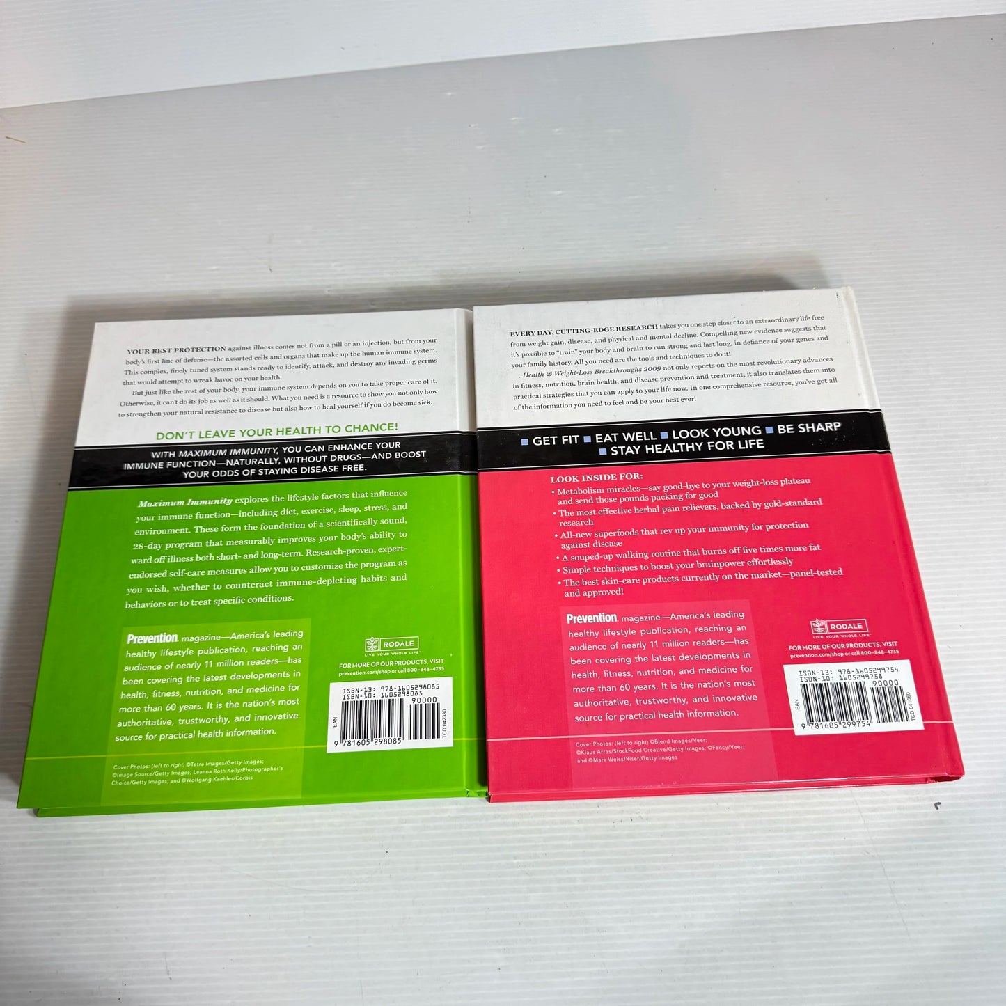 Health Book Bundle x 2 : Health And Weight-loss Breakthroughs 2009 - Maximum Immunity and News You Can Use Now! (824)
