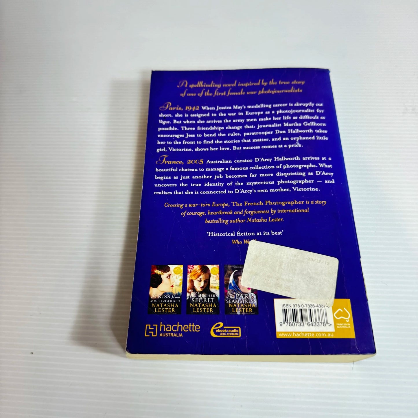 The French Photographer - Natasha Lester