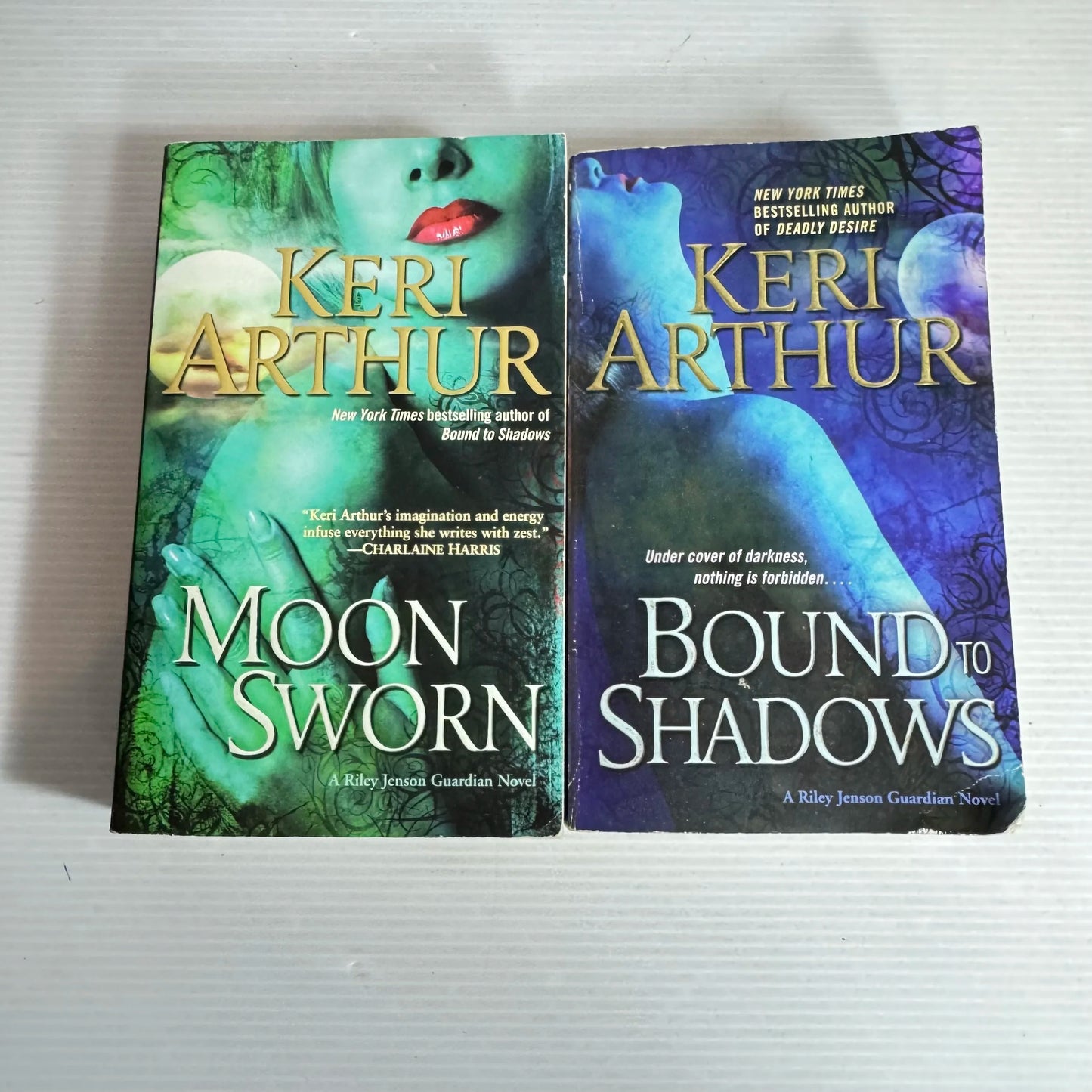 Keri Arthur Book Bundle x2 (Riley Jenson Guardian Novels) Moon Sworn & Bound to Shadows