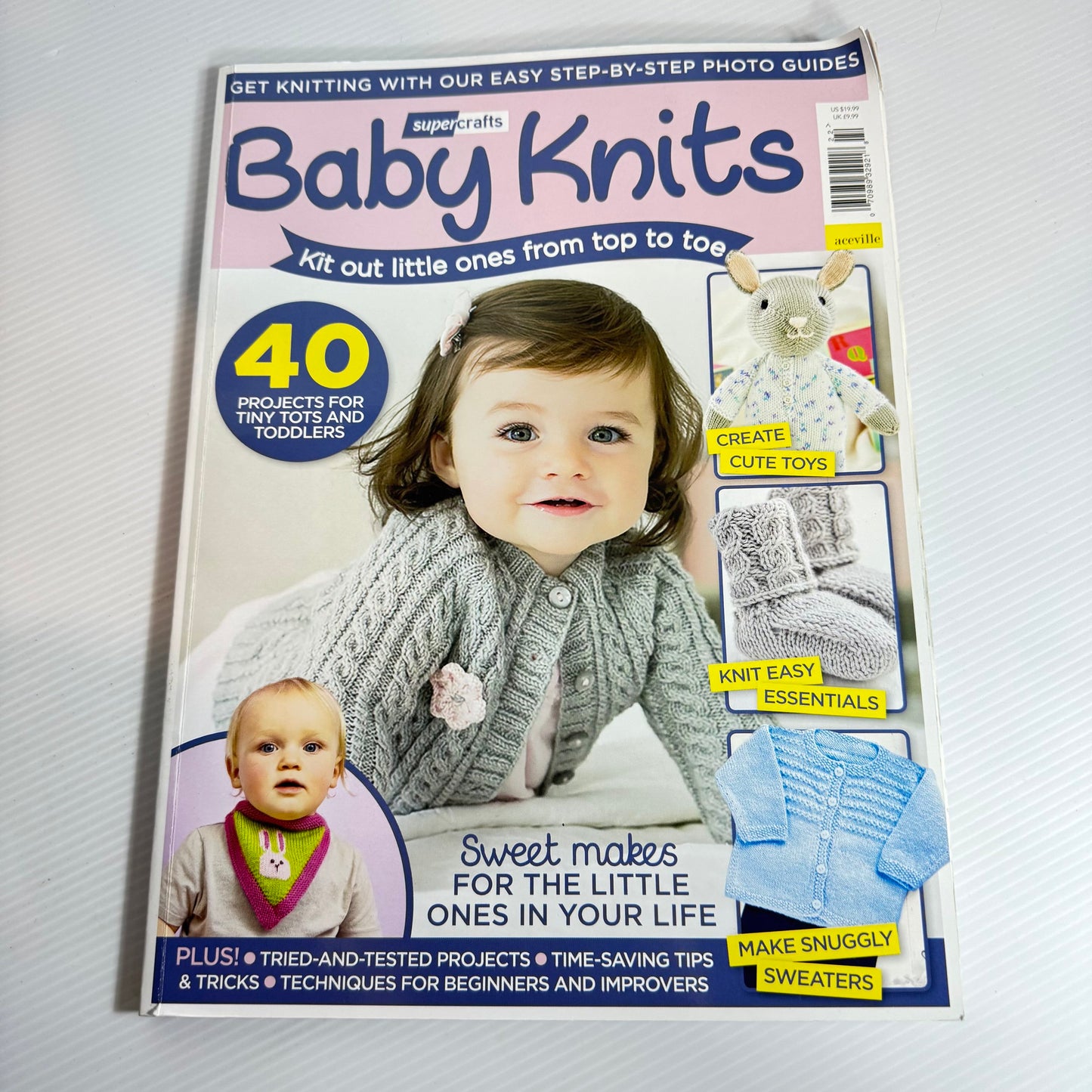 Baby Knits - Magazine Bundle x 3 - Quick & Easy Baby Afghans, Hand Knits for Baby, Supercrafts Baby Knits