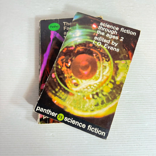 Vintage Panther Science Fiction Book Bundle x 2 Books : The Best from Fantasy and S.F. 12th Series & Science Fiction Through the Ages 2 (2040)