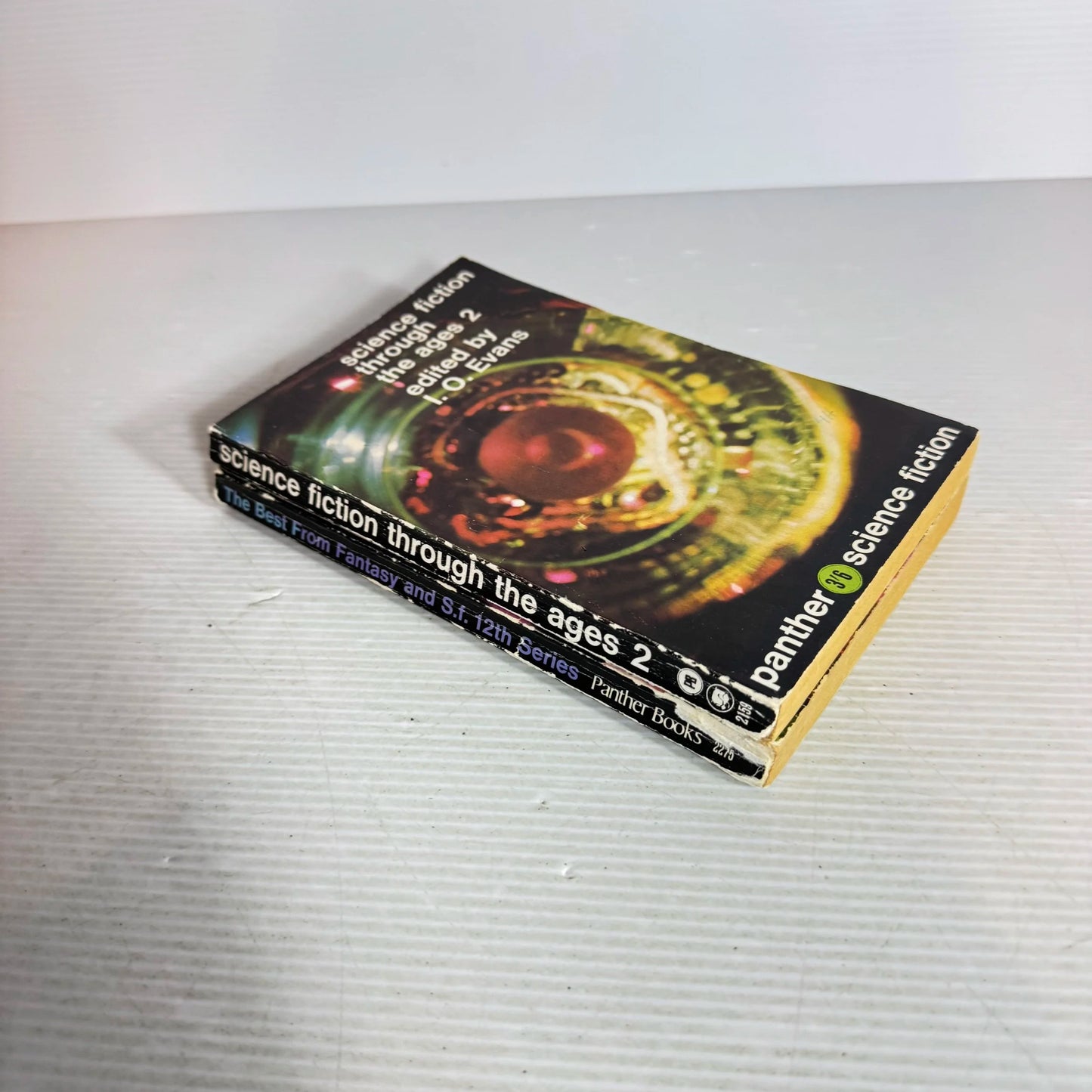 Vintage Panther Science Fiction Book Bundle x 2 Books : The Best from Fantasy and S.F. 12th Series & Science Fiction Through the Ages 2 (2040)