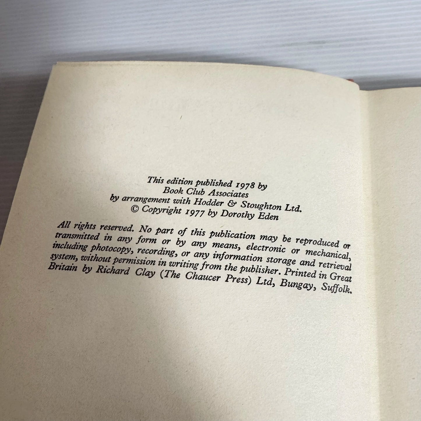 The Salamanca Drum - Dorothy Eden (Vintage 1978)