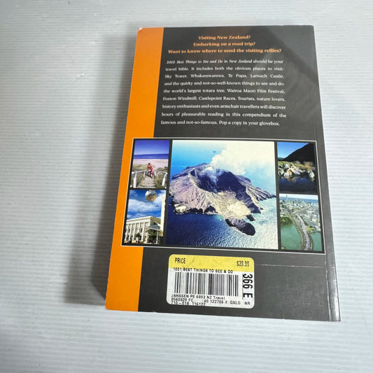 1001 Best Things To Do And See In  New Zealand  - Peter Janssen