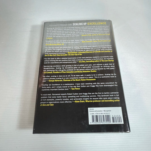 Scaling Up Excellence - Robert I. Sutton And Huggy Rao