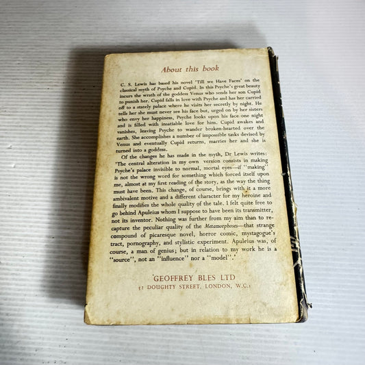 Till We Have Faces - C. S. Lewis (Vintage First Edition 1956)
