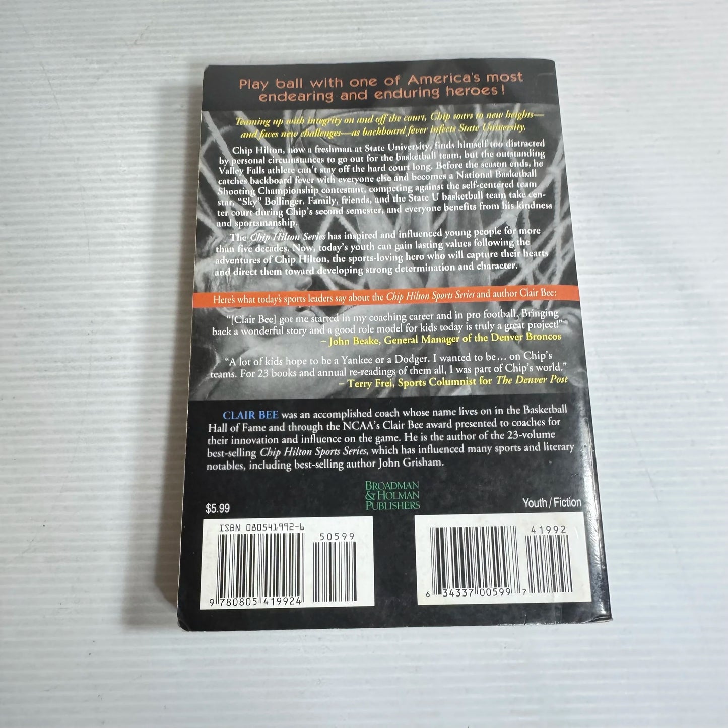 Chip Hilton Series (Book 10) Backboard Fever: Coach Clair Bee