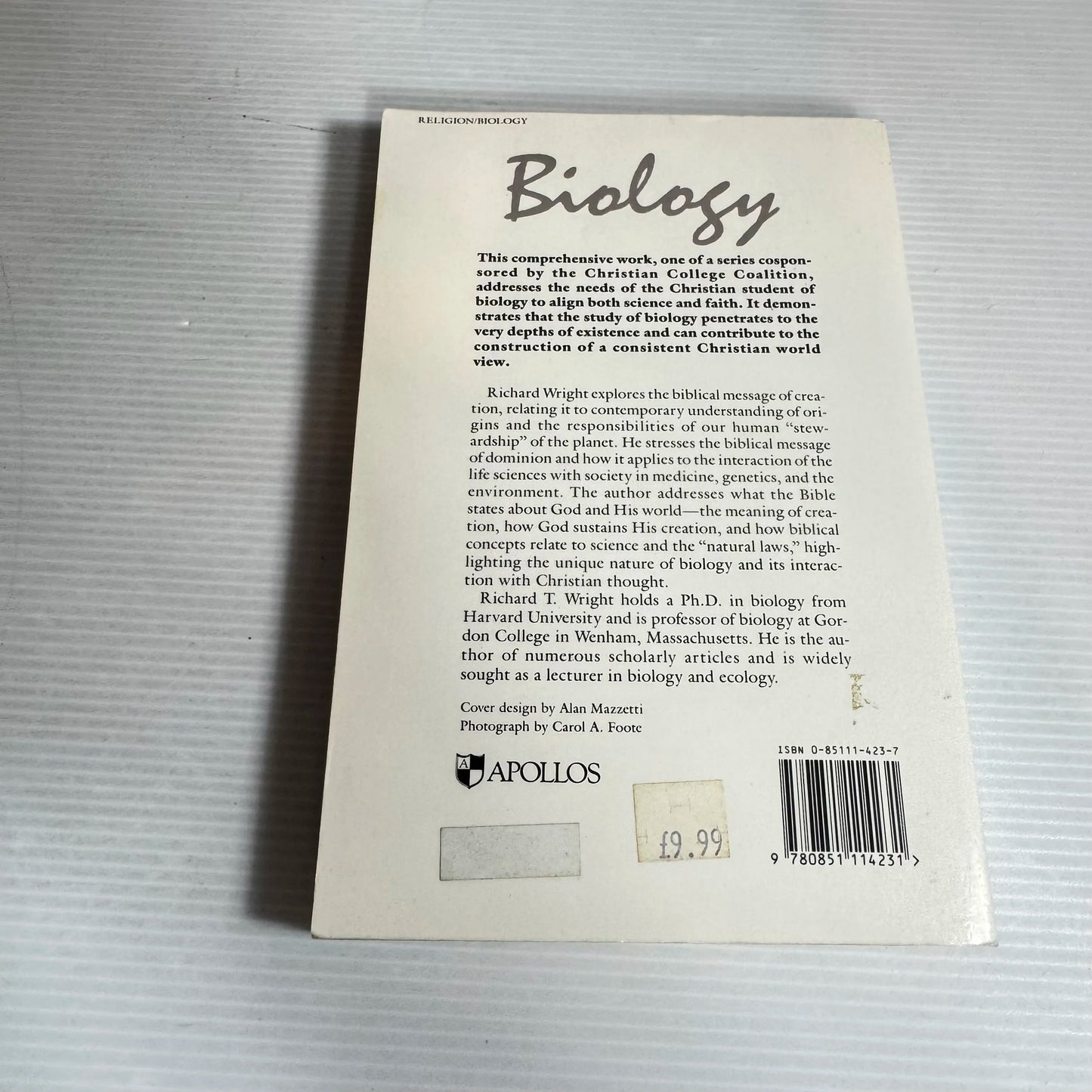 Biology: Through The Eyes Of Faith - Richard T. Wright