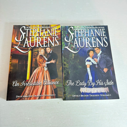 Stephanie Laurens Book Bundle x 2 Books - Devil's Brood Trilogy: Volume 1 & 2 (716)