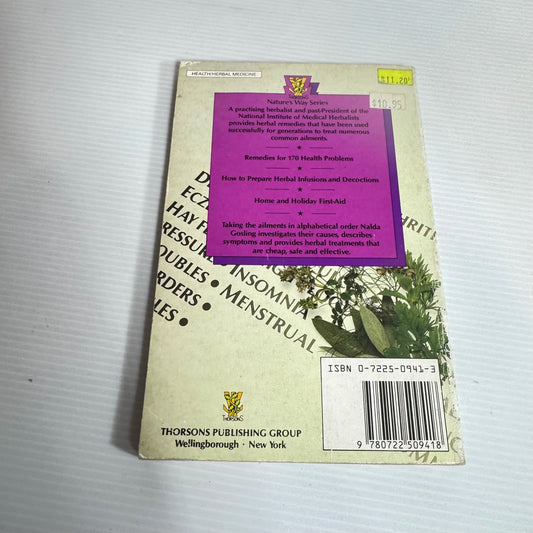 Successful Herbal Remedies For Treating Numerous Common Ailments - Nalda Gosling (Vintage 1985)