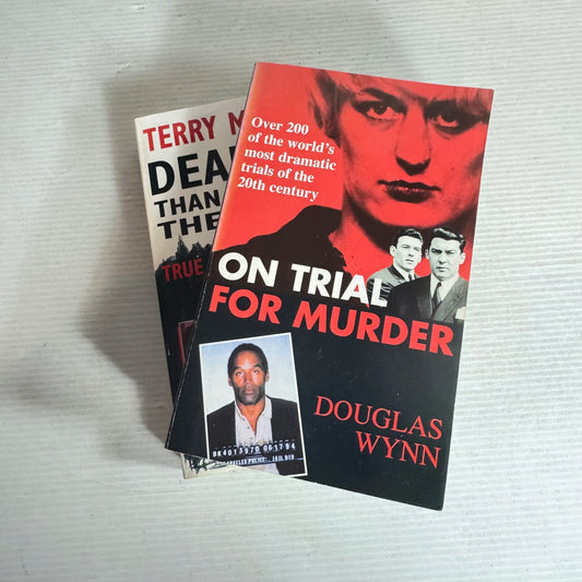 True Crime: Murder Book Bundle x 2 Books : Deadlier Than The Male & On Trial For Murder (2133)