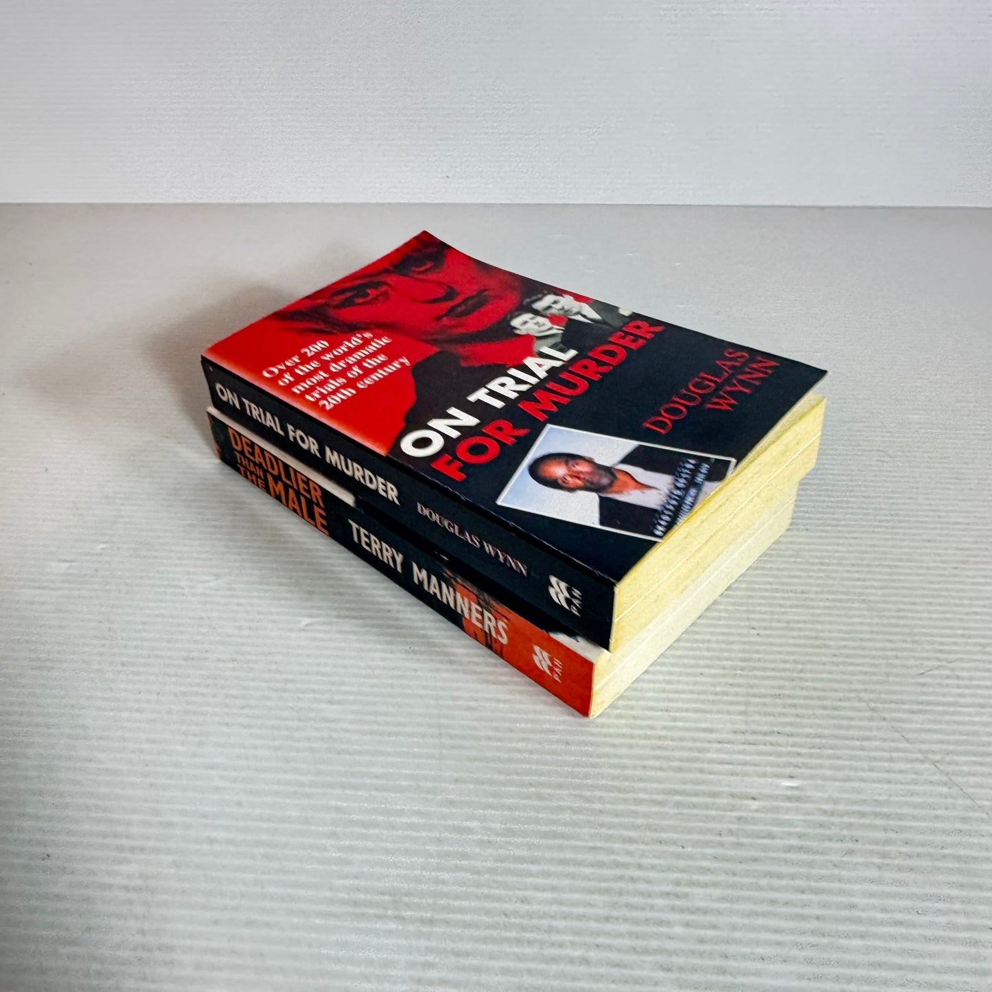 True Crime: Murder Book Bundle x 2 Books : Deadlier Than The Male & On Trial For Murder (2133)