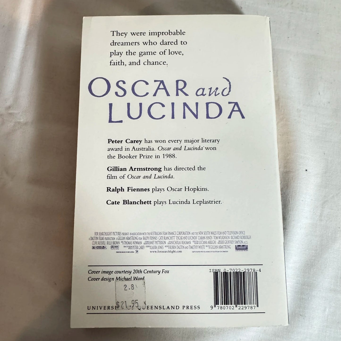 Oscar and Lucinda - Peter Carey
