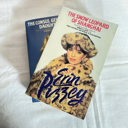 Erin Pizzey Vintage (1989) Book Bundle x 2 - The Snow Leopard of Shanghai & The Consul General's Daughter