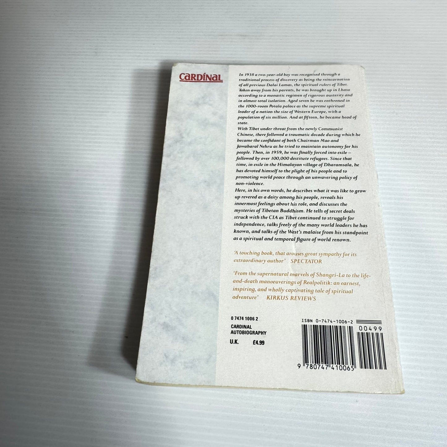 Freedom In Exile: The Autobiography Of The Dalai Lama Of Tibet (Vintage 1991)