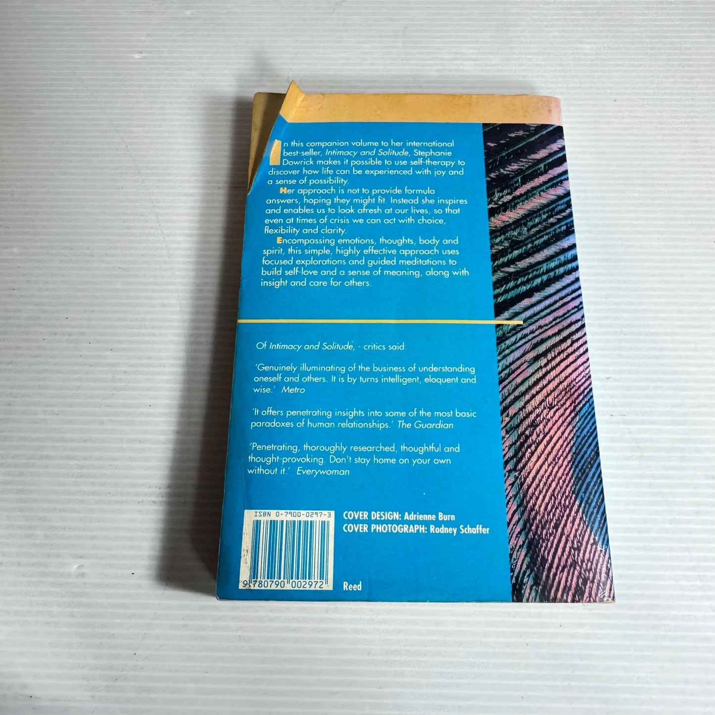 The Intimacy & Solitude Self-Therapy Book - Stephanie Dowrick (1993)