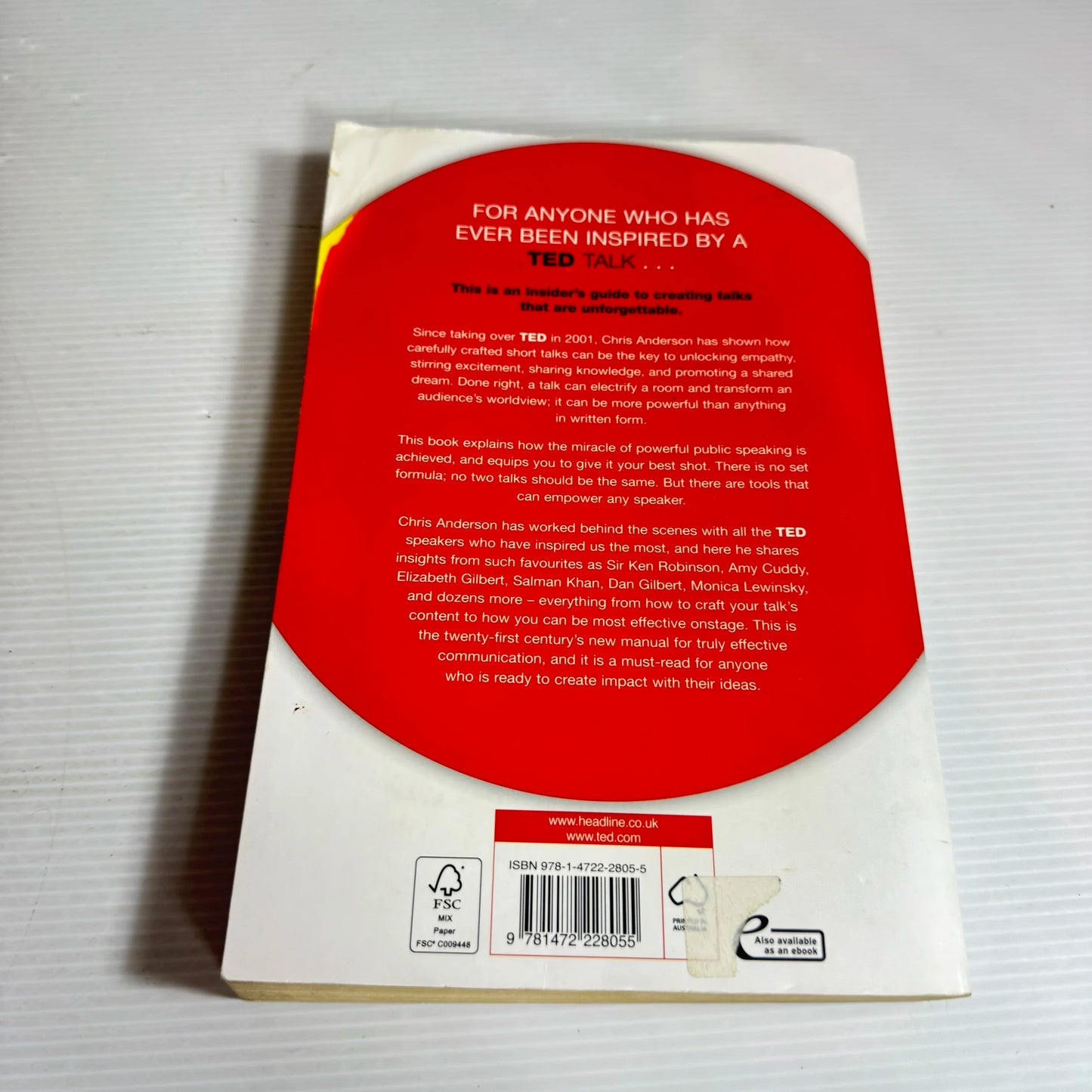 TED Talks: The Official TED Guide To Public Speaking - Chris Anderson