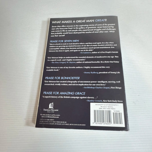 7 Men and the Secret of Their Greatness - Eric Metaxas