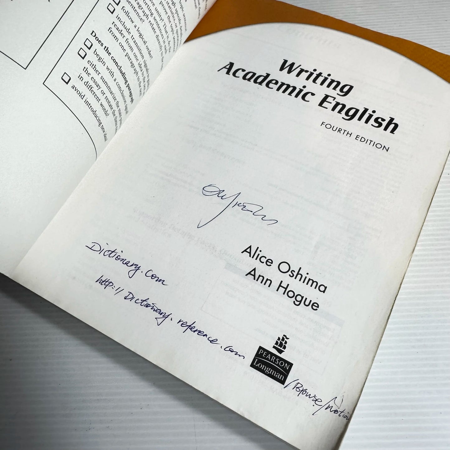Writing Academic English (4th ed) - Alice Oshima & Ann Hogue