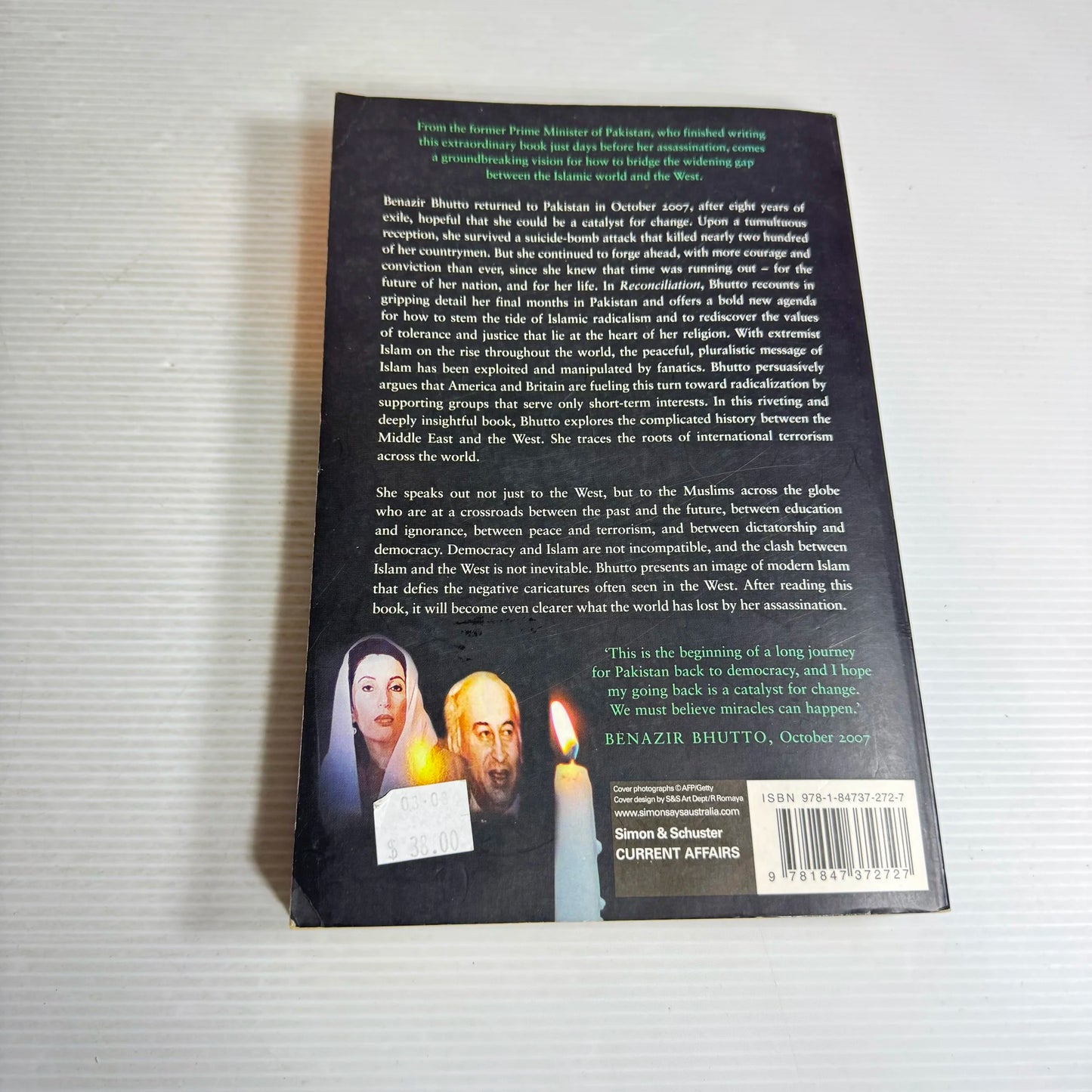 Reconciliation - Benazir Bhutto