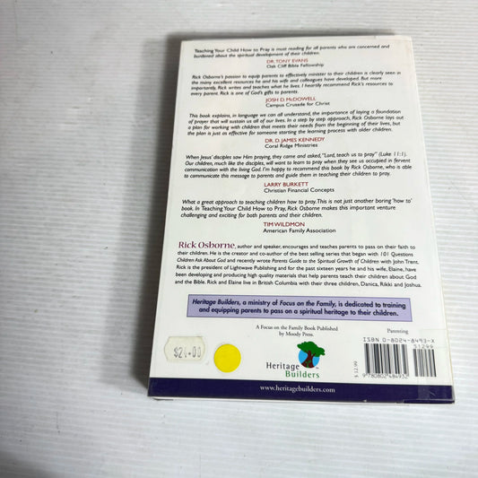 Teaching Your Child How To Pray - Rick Osborne